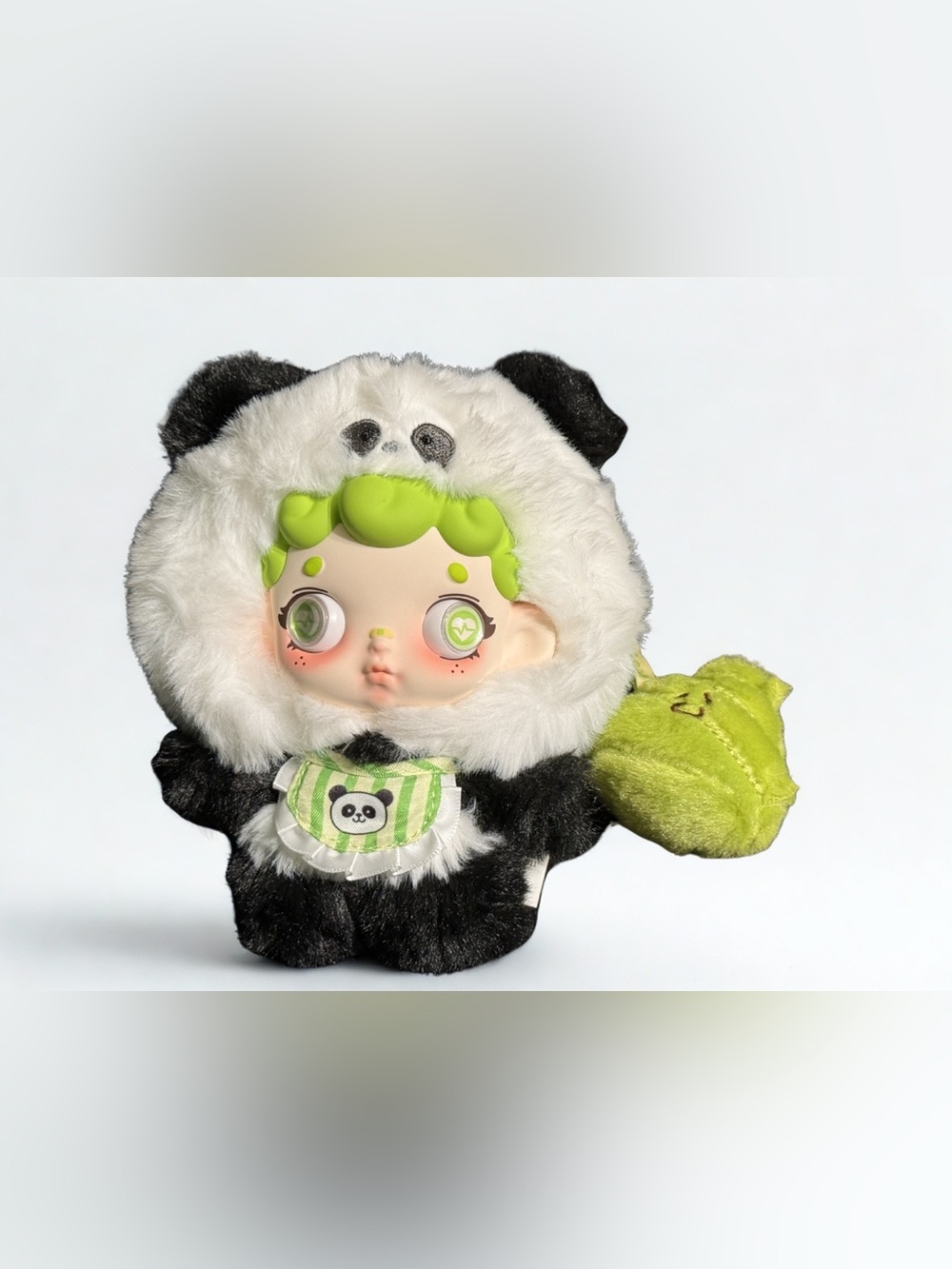 Wonderful Iruri Panda Plush Doll Green Hair Blind Box Designer toy